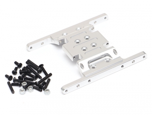 Team Raffee Co. Element RC Enduro Aluminum Gearbox Mount Silver