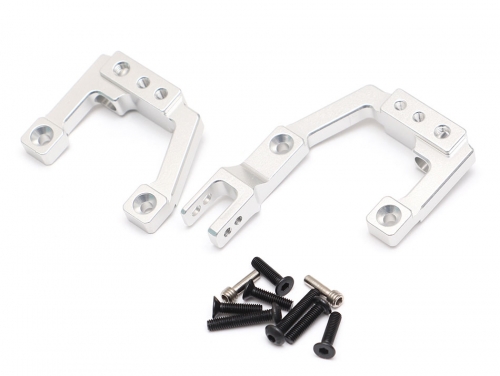 Team Raffee Co. Element RC Enduro Aluminum Front Shock Mounts (2) Silver