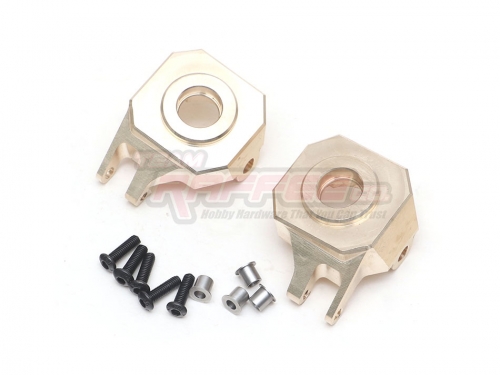 Team Raffee Co. Axial SCX10 II Heavy Duty Brass Knuckle (2)