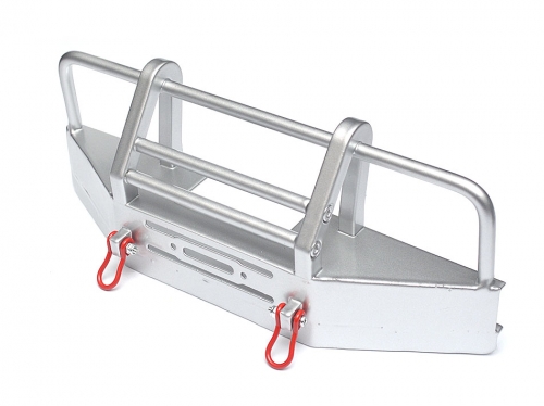 Team Raffee Co. Miscellaneous All Front Bull Bar with Towing Hooks For D90/D110 Silver