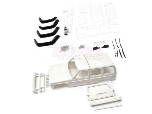 Team Raffee Co. Axial SCX10 Cherokee XJ Hard Plastic Body Kit Set 313mm w/ Rubber Fenders