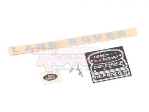 Team Raffee Co. Team Raffee Co. TRC-D110 1/10 Metal Defender Logo for D90/D110 Black