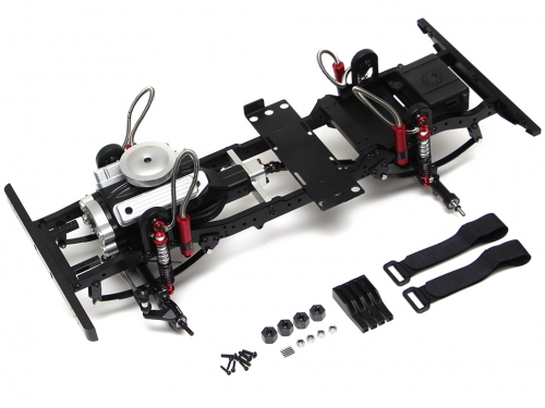 Team Raffee Co. Miscellaneous All 1/10 ARTR Assembled D90 Chassis w/ Realistic Engine for TRC Raffee D90 Defender