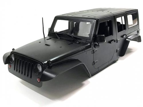 Team Raffee Co. Miscellaneous All 5 Door Rubicon Hard Body for 1/10 Crawler 313mm Kit Version Matt Black
