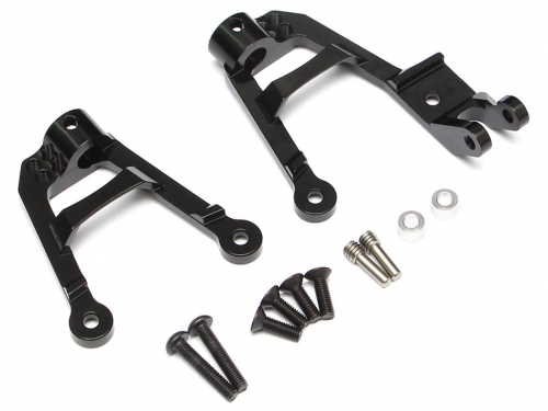 Team Raffee Co. Axial SCX10 II Aluminum Front Shock Tower (2) Black