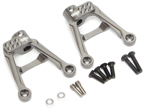 Team Raffee Co. Axial SCX10 II Aluminum Rear Shock Tower (2) Gun Metal