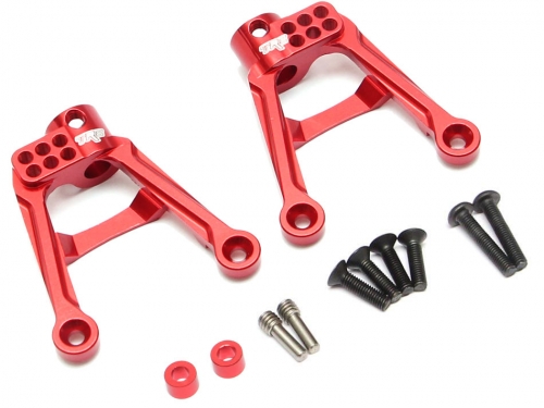 Team Raffee Co. Axial SCX10 II Aluminum Rear Shock Tower (2) Red