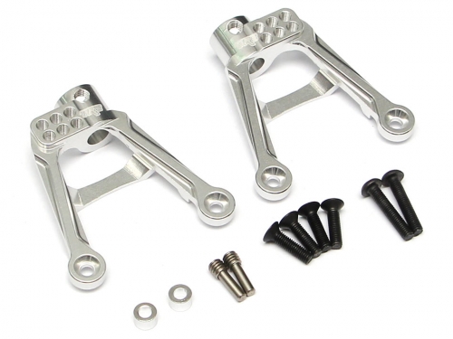 Team Raffee Co. Axial SCX10 II Aluminum Rear Shock Tower (2) Silver