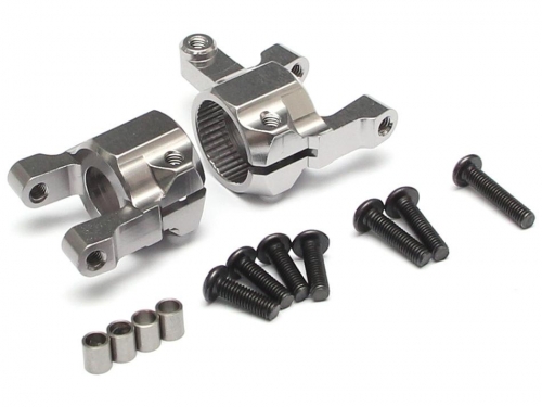 Team Raffee Co. Axial SCX10 II Aluminum Front C-hub (2) Gun Metal