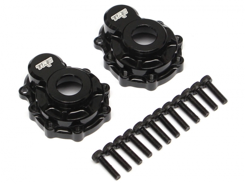 Team Raffee Co. Traxxas TRX-4 Aluminum Rear Portal Drive Axle Mount (2) Black