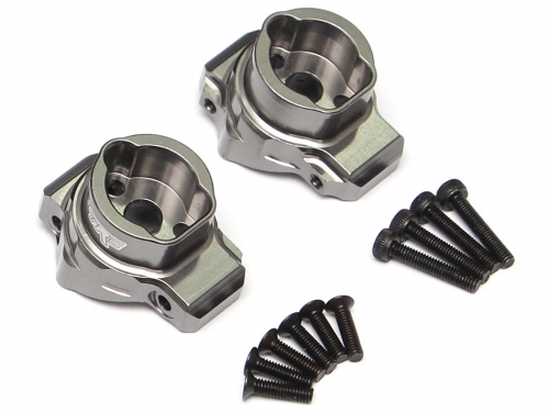 Team Raffee Co. Traxxas TRX-4 Aluminum Front & Rear Portal Drive Inner Housing (2) Gun Metal