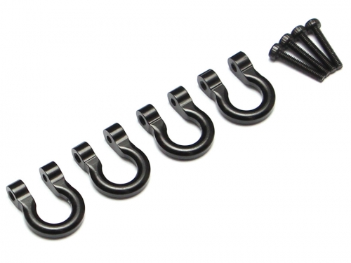 Team Raffee Co. Miscellaneous All Aluminum Towing Hook for RC Crawler (4) Black