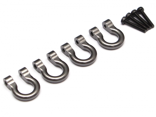 Team Raffee Co. Miscellaneous All Aluminum Towing Hook for RC Crawler (4) Gun Metal