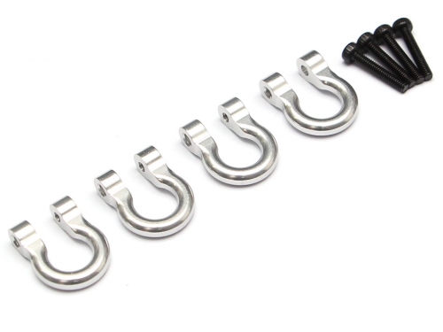 Team Raffee Co. Miscellaneous All Aluminum Towing Hook for RC Crawler (4) Silver