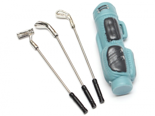 Team Raffee Co. Miscellaneous All Scale Accessories - Golf Set & Stand Bag Blue