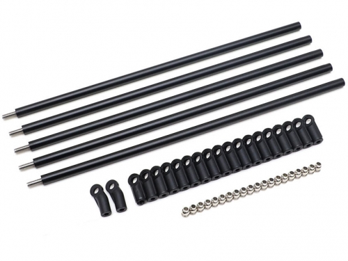 Team Raffee Co. Miscellaneous All DIY Aluminum Link Set w/ Rod Ends (M4 All Thread) for Crawlers 5pcs