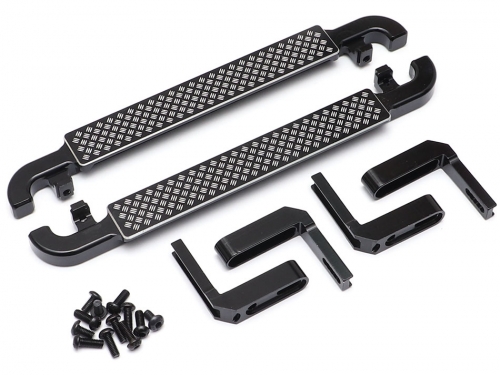 Team Raffee Co. Traxxas TRX-4 Aluminum Side Steps w/ Mount for TRX4 Black