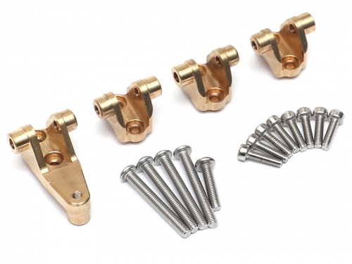 Team Raffee Co. Traxxas TRX-4 Heavy Duty Brass Front & Rear Links Mount Set for TRX4