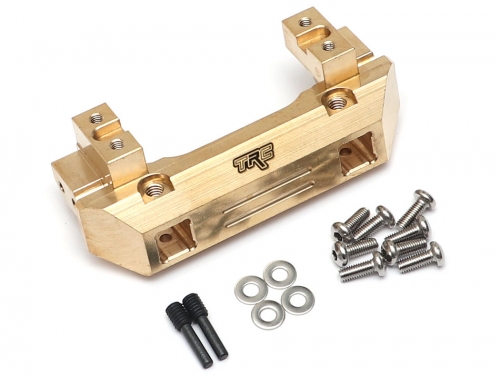 Team Raffee Co. Traxxas TRX-4 Heavy Duty Brass Front Bumper with Servo Mount 130G for TRX4
