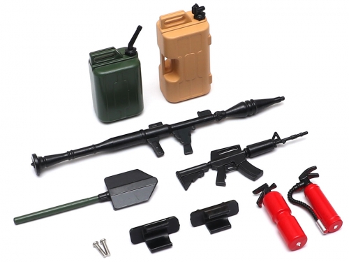 Team Raffee Co. Miscellaneous All Scale Accessories 1/10 Combo Set Green