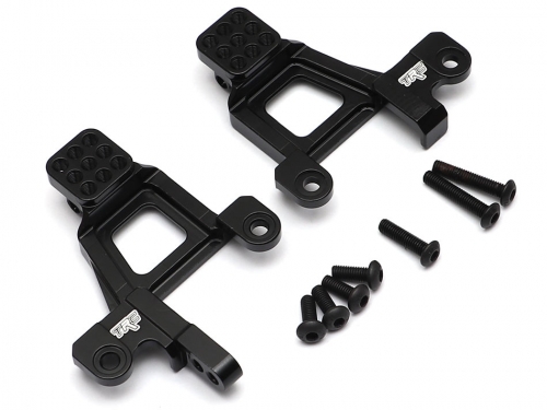 Team Raffee Co. Traxxas TRX-4 Aluminum Front Shock Tower (2) Black