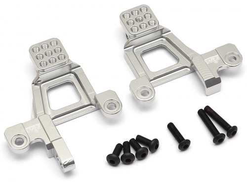 Team Raffee Co. Traxxas TRX-4 Aluminum Front Shock Tower (2) Silver