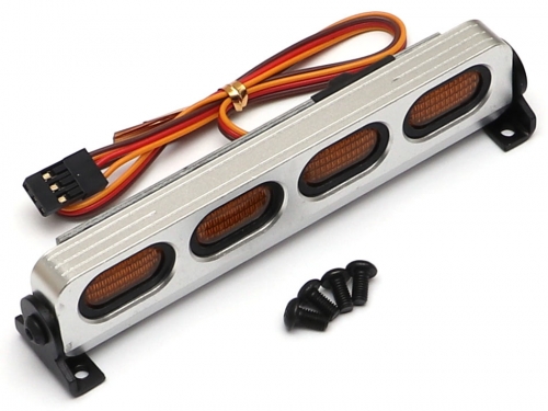 Team Raffee Co. Miscellaneous All Multi Function Aluminum LED Light Bar 5 Modes for 1/10 1/8 Rock Racing Yellow