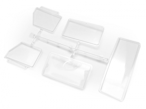 Team Raffee Co. Miscellaneous All Windows Set E Part for TRC Benz G-Class Hard Body