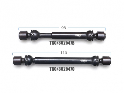 Team Raffee Co. Axial SCX10 II HD Hardened Steel CVD Center Drive Shafts Combo 98-126mm & 110-138mm (2) for SCX10 II AX90058 & AX90059