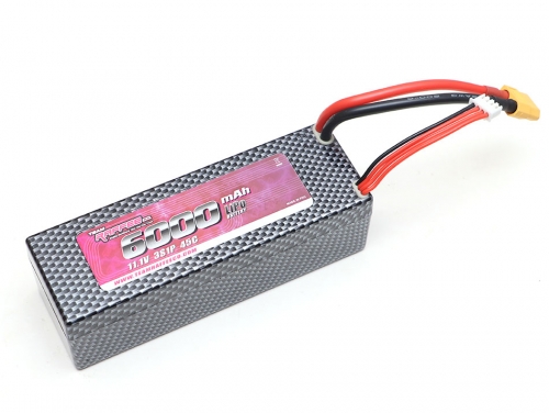 Team Raffee Co. Miscellaneous All 11.1V 6000mAh 3S 45C Lipo Battery XT60 Plug Hard Case Pack