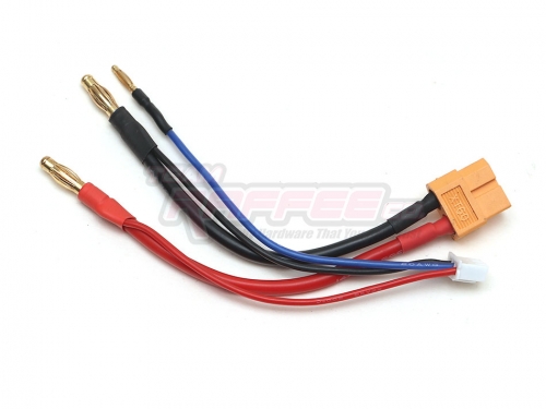Team Raffee Co. Miscellaneous All 4mm Bullet Banana to Female XT60 LiPo Battery Lead Wire & JST-XH Balance