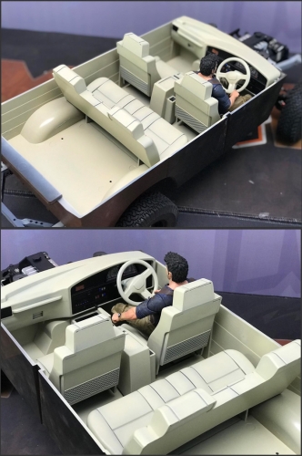 Team Raffee Co. RCRUN RUN-80 1/10 Interior for TRC/302243 LC80 Hard Body w/ RUN-80 Chassis Frame
