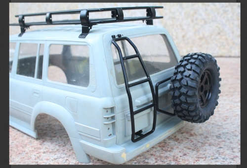 Team Raffee Co. Miscellaneous All Metal Rear Ladder for TRC/302243 LC80 Hard Body