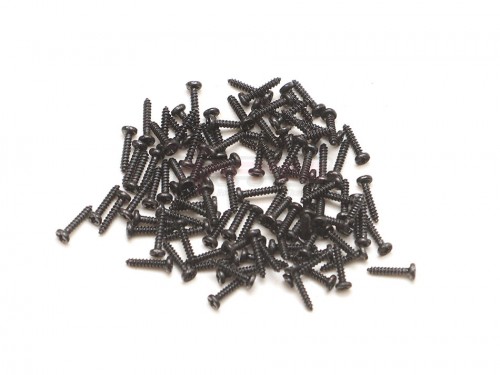 Team Raffee Co. Miscellaneous All Self-Tapping Screws M1*5 (100) for RC Scaled Diamond Plate & Fender Black