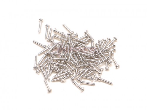 Team Raffee Co. Miscellaneous All Self-Tapping Screws M1*5 (100) for RC Scaled Diamond Plate & Fender Silver