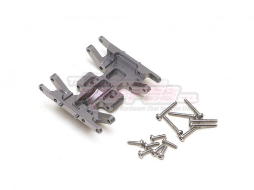 Team Raffee Co. Axial SCX24 Aluminium Center Skid Plate Gun Metal