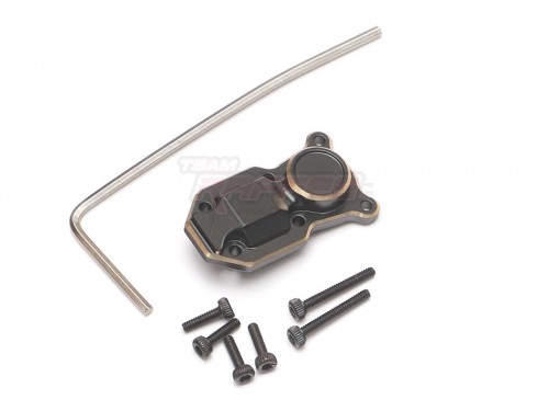 Team Raffee Co. Axial SCX24 Brass Axle Housing Cover Black