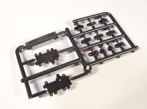 Team Raffee Co. Miscellaneous All Nylon Parts Tree (Door Lock Base Handle Door Lock Gears Roof Mounts) for TRC/302836 Discovery Body
