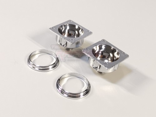 Team Raffee Co. Miscellaneous All Chromed Light Bucket for TRC/302457 & TRC/302550 Rover SUV First Gen Hard Body