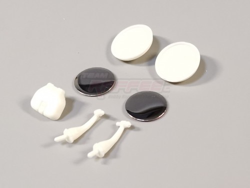 Team Raffee Co. Miscellaneous All Round Rear View Mirrors and Tank Cover for TRC/302457 Rover SUV First Gen Hard Body