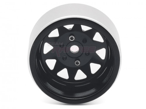Team Raffee Co. Miscellaneous All 1.9 High Mass Steelie 6 Lug Beadlock Wheels Black