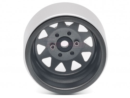 Team Raffee Co. Miscellaneous All 1.9 High Mass Steelie 6 Lug Beadlock Wheels Gun Metal