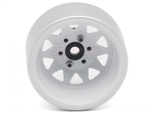 Team Raffee Co. Miscellaneous All 1.9 High Mass Steelie 6 Lug Beadlock Wheels White