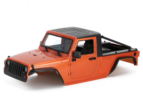 Team Raffee Co. Miscellaneous All Wrangler Pickup Hard Body for 1/10 Crawler 313mm Orange