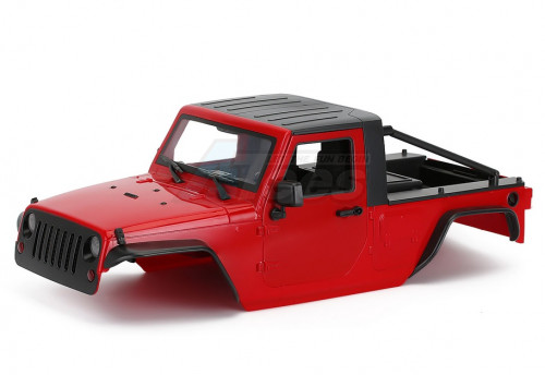 Team Raffee Co. Miscellaneous All Wrangler Pickup Hard Body for 1/10 Crawler 313mm Red