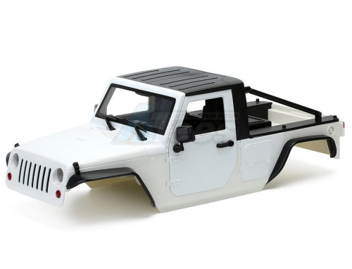 Team Raffee Co. Miscellaneous All Wrangler Pickup Hard Body for 1/10 Crawler 313mm White