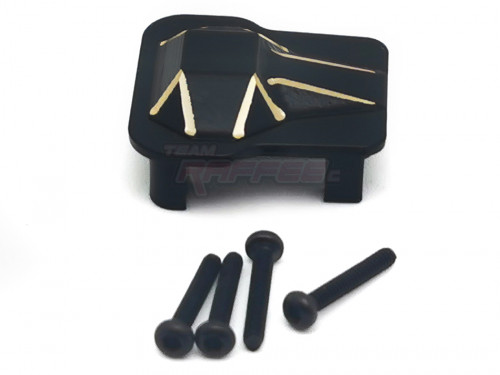 Team Raffee Co. Traxxas TRX-4M Brass Axle Housing Cover for TRX-4M Defender Black