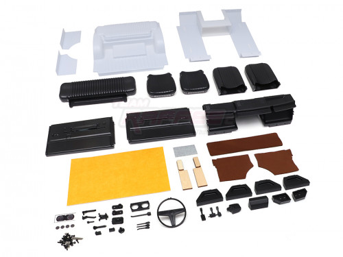 Team Raffee Co. Miscellaneous All 1/10 Full Package Interior Kit (w/ Rear Bench) for Rover Gen 1 SUV 313mm Hard Body