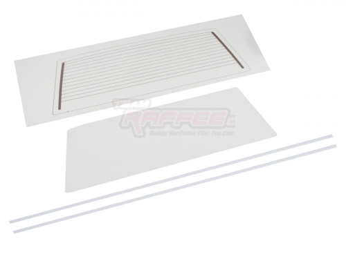 Team Raffee Co. Axial SCX10 Upgrade Rear Window with Heating Wire Pattern for TRC/302206 Cherokee XJ Body