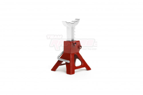 Team Raffee Co. Miscellaneous All Scale Aluminum Adjustable Jack Stand for 1/24 RC (2) Red